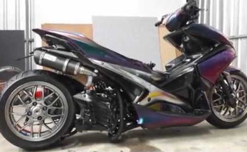 Modifikasi Yamaha Aerox Low Rider
